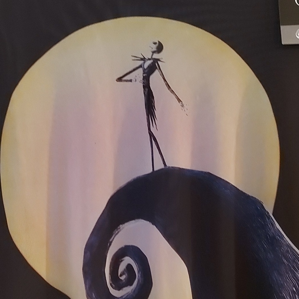 NWT Cakeworthy X Disney Nightmare Before Christmas Sheer Lettuce Hem Long Sleeve - Picture 7 of 9